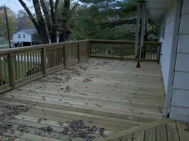 deck and hand rails
